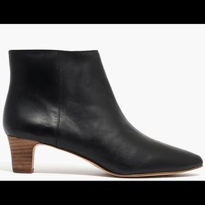 Madewell Portia Black Leather Booty